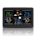 Wetterstation mit dänischer Sprachausgabe und großem Farbdisplay - Schwarz