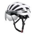West Biking YP0708100 Fahrradhelm mit magnetischer Sonnenbrille - Weiß