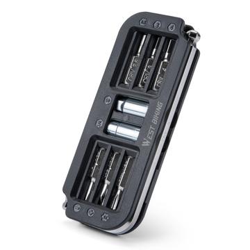 West Biking YP0719446 10-in-1 tragbares Fahrrad-Reparaturwerkzeug