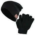 Winterset - Touchscreen Handschuhe und Bluetooth Mütze - Schwarz
