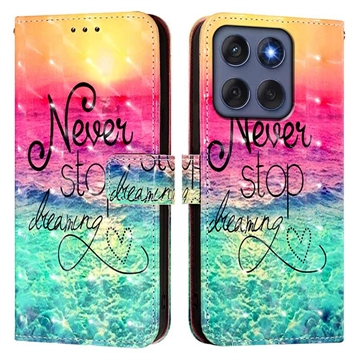 Motorola Edge 60/60 Fusion Wonder Serie Wallet Hülle - Nie aufhören zu träumen