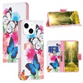 Wonder Series iPhone 14 Wallet Hülle - Schmetterlinge