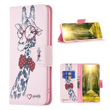 Wonder Serie iPhone 14 Plus Wallet Hülle - Giraffe