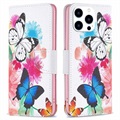 Wonder Series iPhone 14 Pro Wallet Hülle - Schmetterlinge