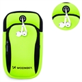 Wozinsky Universal Dual Pocket Sports Armband für Smartphones - Grün