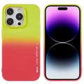 X-Level Rainbow iPhone 14 Pro TPU Hülle - Rot / Gelb