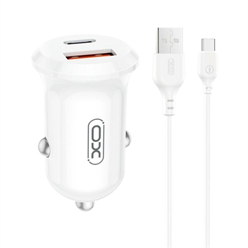 XO CC69 30W Dual-Port Autoladegerät mit USB-C Kabel