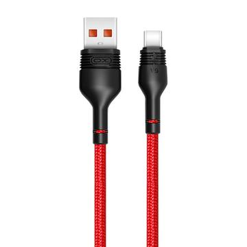 XO NB55 USB-A / USB-C Kabel - 5A, 1m - Rot