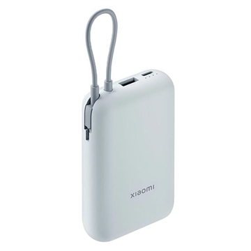 Xiaomi 10000mAh Power Bank mit integriertem USB-C Kabel 22.5W - Eisblau