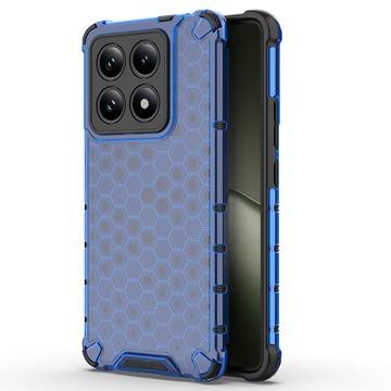 Xiaomi 14T Honeycomb Armored Hybrid Hülle - Blau