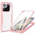 Xiaomi 15 360 Schutz Hülle - Rosa / Durchsichtig