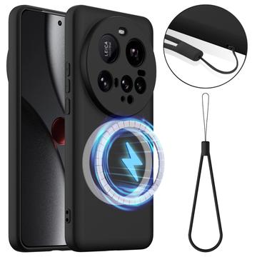 Xiaomi 15 Ultra Liquid Silikonhülle - MagSafe-kompatibel - Schwarz