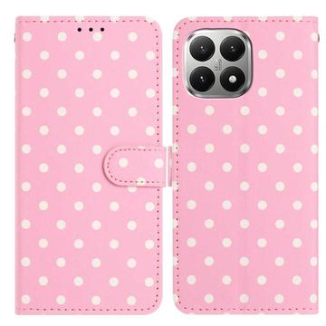 Xiaomi 15T Polka-Dot-Muster Wallet Hülle