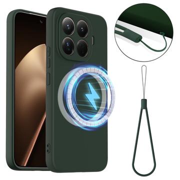 Xiaomi 15T Pro Liquid Silikonhülle - MagSafe-kompatibel - Dunkel Grün