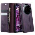 Xiaomi 17 Ultra Caseme 033 Kalb Textur Brieftasche Hülle mit RFID-Blockierung - lila