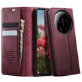 Xiaomi 17 Ultra Caseme 033 Kalb Textur Brieftasche Hülle mit RFID-Blockierung - rot