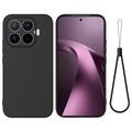 Xiaomi 17T Liquid Silikonhülle mit Handschlaufe - Schwarz