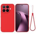 Xiaomi 17T Liquid Silikonhülle mit Handschlaufe - Rot