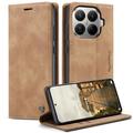 Xiaomi 17T Pro Caseme 013 Serie Schutzhülle mit Geldbörse - Braun