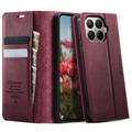 Xiaomi 17T Pro Caseme 033 Kalb Textur Brieftasche Hülle mit RFID-Blockierung - rot