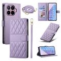 Xiaomi 17T Pro Luxus Gesteppte Wallet Hülle - lila