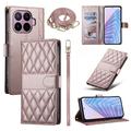 Xiaomi 17T Pro Luxus Gesteppte Wallet Hülle - Roségold