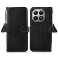 Xiaomi 17T Pro Wallet Leder Hülle mit RFID - Schwarz