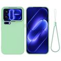 Xiaomi 18 Pro Max Liquid Silikonhülle mit Handschlaufe - Grün