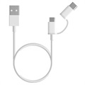 Xiaomi Mi 2-in-1 Micro USB / Type-C Kabel - 1m - Weiß