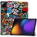 Xiaomi Pad 7/7 Pro/Pad 8/Poco Pad X1 Tri-Fold Serie Smart Folio Hülle - Graffiti