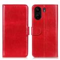 Xiaomi Poco C65/Redmi 13C Wallet Schutzhülle mit Magnetverschluss - Rot
