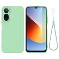 Xiaomi Poco C81 Pro Liquid Silikonhülle mit Handschlaufe - Grün