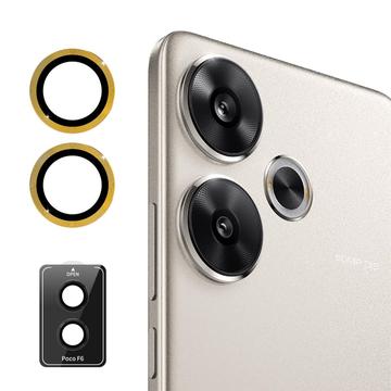 Xiaomi Redmi Turbo 3/Poco F6 Hat Prince Kameraobjektiv Panzerglas - Gold