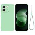 Xiaomi Poco X8 Power Liquid Silikonhülle mit Handschlaufe - Grün