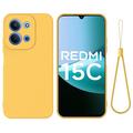 Xiaomi Redmi 15C Liquid Silikonhülle mit Handschlaufe