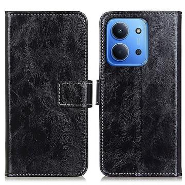 Xiaomi Redmi 15C Wallet Hülle mit Ständer - Schwarz