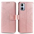 Xiaomi Redmi 15a Mandala-Wallet Hülle mit Handschlaufe - Rosa