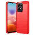 Xiaomi Redmi 17 5G/4G Gebürstete TPU Hülle - Karbonfaser
