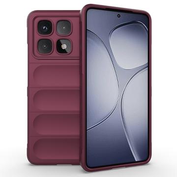 Xiaomi Redmi K70 Ultra Rugged Serie TPU Hülle - Weinrot