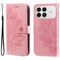 Xiaomi Redmi K90/Poco F8 Pro Mandala Serie Wallet Hülle - Rosa