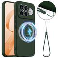 Xiaomi Redmi K90 Pro Max/Poco X8 Ultra Liquid Silikonhülle - MagSafe-kompatibel - Dunkel Grün
