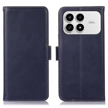 Xiaomi Redmi K90/Poco F8 Pro Wallet Leder Hülle mit RFID - Blau