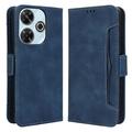 Xiaomi Redmi Note 13R/Redmi 13/Poco M6 4G Wallet Hülle mit Kartenhalter - Blau