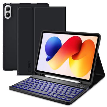 Xiaomi Redmi Pad 2 Pro/Poco Pad M1 Tech-Protect SmartCase Pen Bluetooth Tastatur Hülle - Schwarz