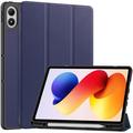 Xiaomi Redmi Pad 2 Pro/Poco Pad M1 Tri-Fold Serie Smart Folio Hülle - Dunkelblau