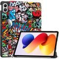 Xiaomi Redmi Pad 2 Pro/Poco Pad M1 Tri-Fold Serie Smart Folio Hülle - Graffiti