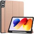 Xiaomi Redmi Pad 2 Pro/Poco Pad M1 Tri-Fold Serie Smart Folio Hülle - Roségold