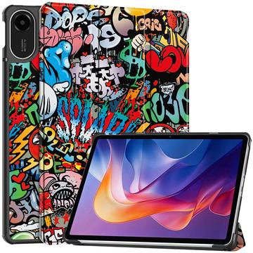 Xiaomi Redmi Pad 2 Tri-Fold Serie Smart Folio Hülle - Graffiti