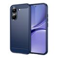 Xiaomi Redmi Turbo 5/Poco X8 Pro Gebürstete TPU Hülle - Karbonfaser - blau