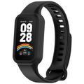 Xiaomi Smart Band 9 Active/Redmi Band 3 Ersatz-Silikonarmband mit integriertem Rahmen - Schwarz